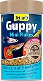 Tetra Guppy Mini Flakes - Fischfutter für alle Guppys, feines Flockenfutter für eine ausgewogene...