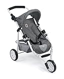 Bayer Chic 2000 - 61276 - Puppenbuggy Lola, Jogging-Buggy, Puppenjogger, Puppenwagen, Jeans grau, 70...
