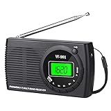 Padwa Lifestyle Mini Radio, Radio Batteriebetrieben Am Fm Sw Fm, Taschenradio Mit...