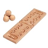 Spiel Mancala Brettspiel, Kalaha Spiel Erwachsene Brettspiel mit klappbarem Holzbrett -Familien...