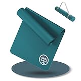 SNIKES Yoga-Matte Türkis (180x60cm) mit gratis Tragegurt - Yogamatte für Gym, Workout und Yoga -...