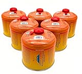 SMH LINE® 6x 500g Schraubkartusche Butan Propan Gas Schraubventil Universalgewinde 7/16...