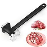 katmerio Fleischklopfer, Doppelseitig Antihaft Schnitzelklopfer, Fleischhammer mit Rutschfestem...