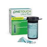 OneTouch Ultra Plus Blutzuckerteststreifen I 30 Stück I 1 Packung I zur Blutzucker-Messung bei...