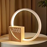 blonbar 10W Nachttischlampe mit USB-Ladefunktion, Wake Up Licht Wecker Touch Control Dimmbar...