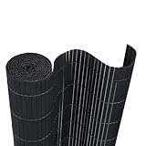 VA-Cerulean PVC Sichtschutzmatte Sichtschutzzaun 90x300CM,Anthrazit,Outdoor Sichtschutz mit...