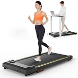 UREVO Smart Walking Pad, Kompaktes Leises Laufband Schreibtisch, mit Sechs-Punkt-Stoßdämpfung,...