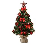 Weihnachtsbaum künstlich (WBD) mit Weihnachtsdeko und Led Lichterkette mit Fernbedienung...