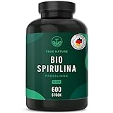 Bio Spirulina Presslinge - 600 Tabletten (500mg) Hochdosiert - 100% Reine Spirulina Algen aus...