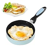 LOMUG Mini Pfanne, 16cm Kleine Pfanne Induktion, Antihaft Spiegeleipfanne Pfanne mit Griff Mini...