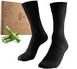 PAIXX Bambus Socken 8er Pack Schwarz - Antibakterielle Socken - Anti Schweiß - Anti Geruch - ohne...