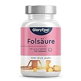 Folsäure - Vorteilspackung: 400 Tabletten (13 Monate) - 400µg reine Folsäure pro Tablette -...
