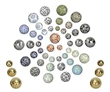 NETPROSHOP Schwimmkugeln, Dekokugeln schwimmend, Porzellan, Durchmesser 4-6-7,5 cm,...
