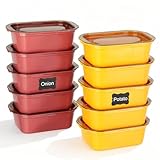 AiQInu 10PCS Frischhaltedosen Mit Deckel, Stapelbar Vorratsdosen Für Kühlschrank, Luftdicht Und...