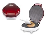 BEPER P101CUD002 Elektrisches Waffeleisen, 1000 W, Waffeleisen für Kegel 18 cm, wärmeisolierender...