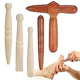5 Stücke Massage Holz, Triggerpunkt Massagegerät, Triggerpunkt Drücker, Fuß Handmassager...