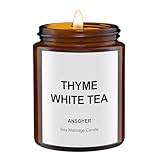 ANSOYER Massagekerze,128 ml, Kerze für Entspannung, natürliche Rohstoffe, Kokosöl, Sojaöl,...