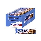 Knoppers NussRiegel – 24 x 40g – Schokoriegel mit Milch- und Nugatcreme, Haselnüssen, Karamell...