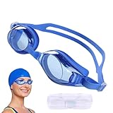 Shurzzesj Damen Schwimmbrille verstellbar,Schwimmbrille wasserdicht,High-Definition-Schwimmbrille,...