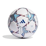 Adidas Unisex Ball (Laminated) UCL LGE, Top:White/Silver Met./Bright Cyan/Shock Purple Bottom:Solar...