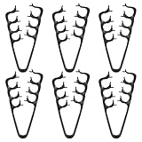 LALADEFIEE 6 Stück 6 Stück Volumenkamm mit Breiten Zinken Texturkamm für Damen Herren Schwarzer...