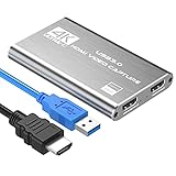 DIGITNOW! Game Capture Card, 4K-Audio-Videoaufnahmekarte, HDMI USB 3.0-Videoaufnahmegerät, Full HD...