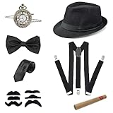 20er Jahre Accessoires Herren, Mafia Kostüm Herren, Peaky Blinders Kostüm, Gangster Kostüm Herren...