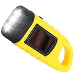 Dozylive Taschenlampe Kurbel, Solar Taschenlampe LED Notfall mit kurbel und Solarpanel, Wasserdicht...