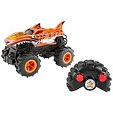 Hot Wheels Monster Trucks Ferngesteuertes Auto, HW Tigerhai RC im Maßstab 1:24, Ferngesteuerter...