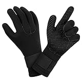 AUAUY Neopren Tauchhandschuhe, 3mm Warme Neoprenhandschuhe, Flexibel Schwimmhandschuhe mit...