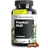 natural elements Premium Multivitamin – 180 hochdosierte Komplex-Kapseln – wertvolle Vitamine...