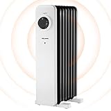 PELONIS Ölradiator 1500W mit 7 Rippen, Ölradiator Energiesparend mit 3 Leistungsstufen und...