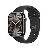 Apple Watch Series 10 (GPS + Cellular 46 mm) Smartwatch mit Titangehäuse in Schiefer und...