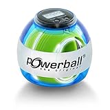 Powerball Max Blue, gyroskopischer Handtrainer mit blauem Lichteffekt inkl. Drehzahlmesser,...