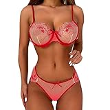 WILLBEST Underwear Women Babydoll Damen Spitze Durchsichtig Nachtwäsche Frauen Kleidung...