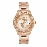 Fossil Damenuhr Stella, QuarzMultifunktionswerk, 38 mm RoségoldEdelstahlgehäuse mit...