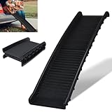 FIVMEN Hunderampe Auto Klappbar Hundetreppe Anti-Rutsch bis 90 kg 156x40cm Rampe Hund für SUV...