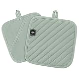 BONTHEE Topflappen Baumwolle Topfuntersetzer Anti-rutsch Topflappen zum Kochen Backen...