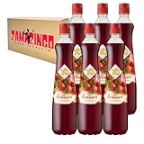 YO Fruchtsirup Erdbeere | Vegan | Sirup 700ml - mit intensivem Geschmack, Ideal für Cocktails und...