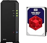 Synology DiskStation DS118 NAS-Server 3TB 1 Bay bestückt mit WD RED DS118-3TB-RED