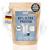 HANS Brainfood 85% Bio ULTRA fermentiertes Erbsen-, Reis- & Hanfprotein 1kg neutral - Veganes...