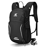 SKYSPER Wanderrucksack 20L Klein für Herren Damen Rucksack mit rückenbelüftung und Trinksystem...