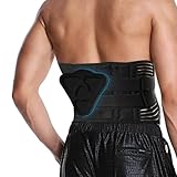 Peelanmall Verstellbarer Rückenstützgürtel,Lendenwirbelstütze mit 3D-Pad,Atmungsaktive...