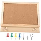 Homoyoyo Office Bulletin Board Reusable Framed Cork Memory Board mit Stabilem Ständer Kleines für...