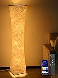 Amdelne RGB Stehlampe Wohnzimmer Dimmbar, Led Stehleuchte Modern mit Musik Sync, Fernbedienung/App...