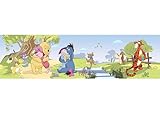 AG Design Selbstklebende Bordüre Disney Winnie Puuh, WBD 8070 | Wasserfest Kinderzimmer Wand...