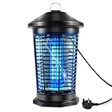 Insektenvernichter Elektrisch Außen und Innen, 20W UV Mückenlampe, 4000V Fliegenfalle Elektrisch,...