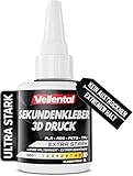 Sekundenkleber 3D Druck Gel für PLA, ABS, PETG, TPU Filament extra stark - 3D Drucker Kleber...