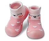 Dookeh Krabbelschuhe Baby, Lauflernschuhe Kinder, Rutschfeste Hüttenschuhe Sockenschuhe für...