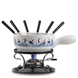 Artestia Fondue-Set für Party – 2L Käsefonduetopf mit großem Fassungsvermögen, schmelzende...